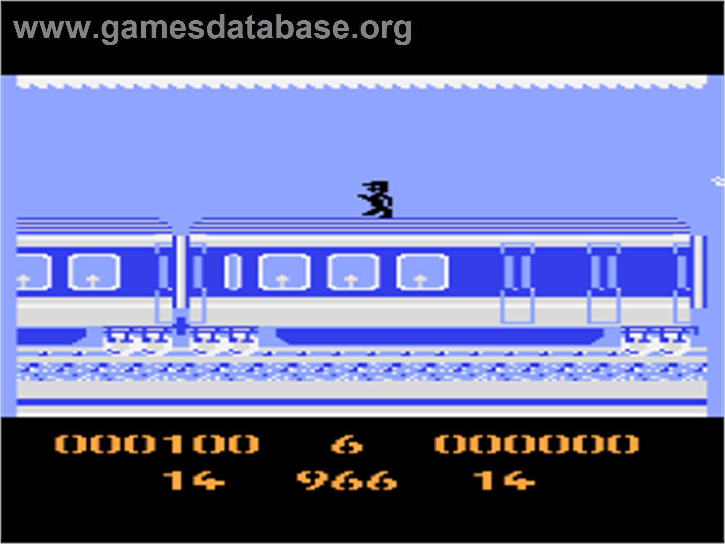 Panic Express - Atari 8-bit - Artwork - In Game