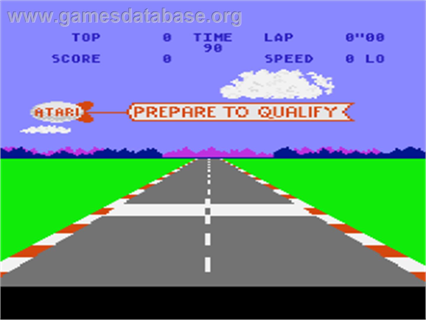 Pole Position - Atari 8-bit - Artwork - In Game