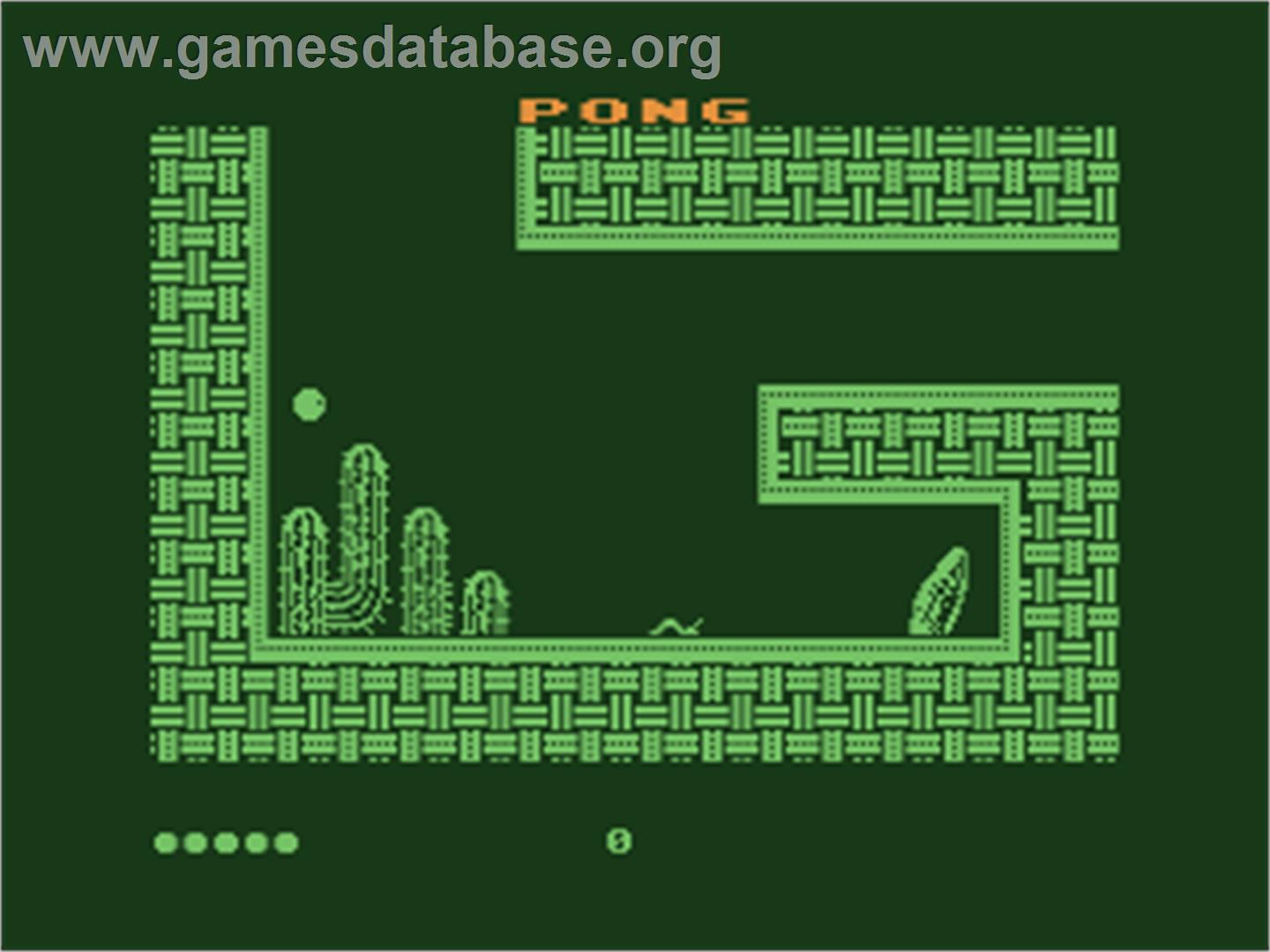 Pong - Atari 8-bit - Artwork - In Game