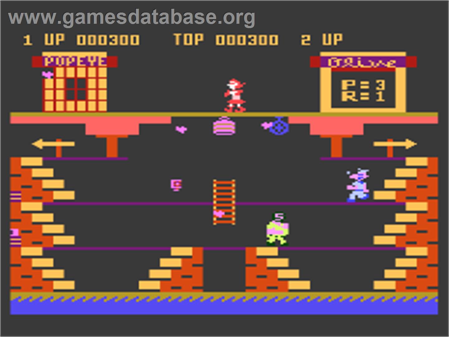 Popeye - Atari 8-bit - Artwork - In Game