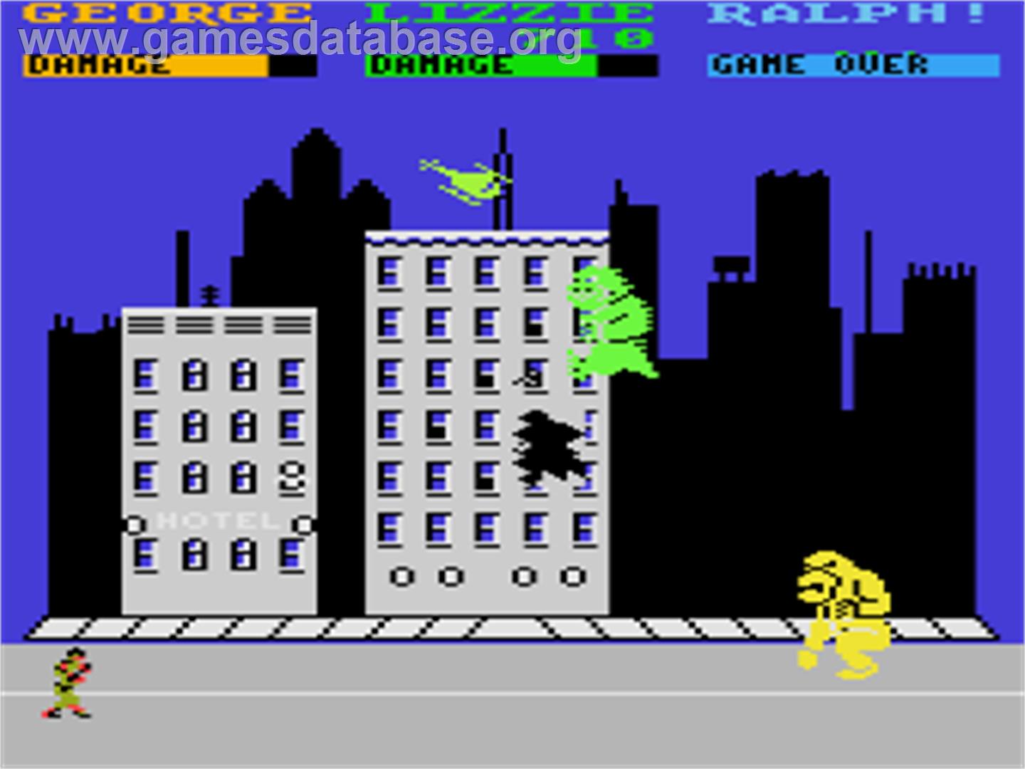 Rampage - Atari 8-bit - Artwork - In Game