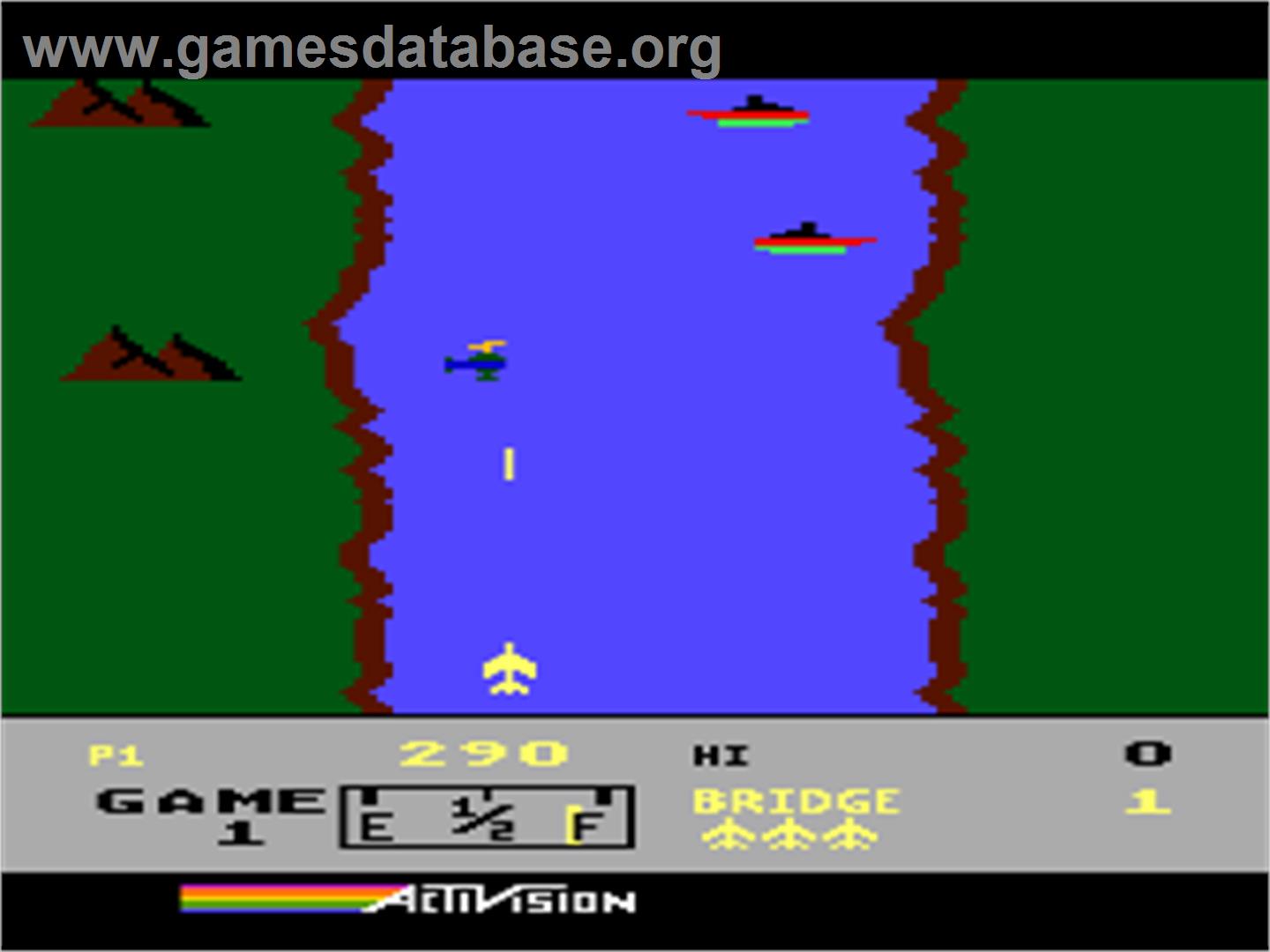 River Raid - Atari 8-bit - Artwork - In Game