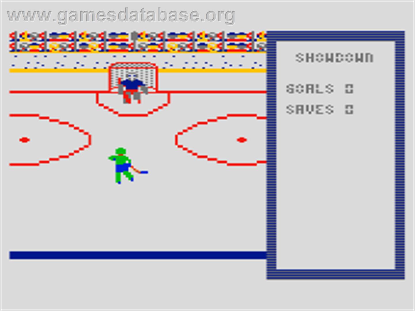 Showdown Hockey! - Atari 8-bit - Artwork - In Game