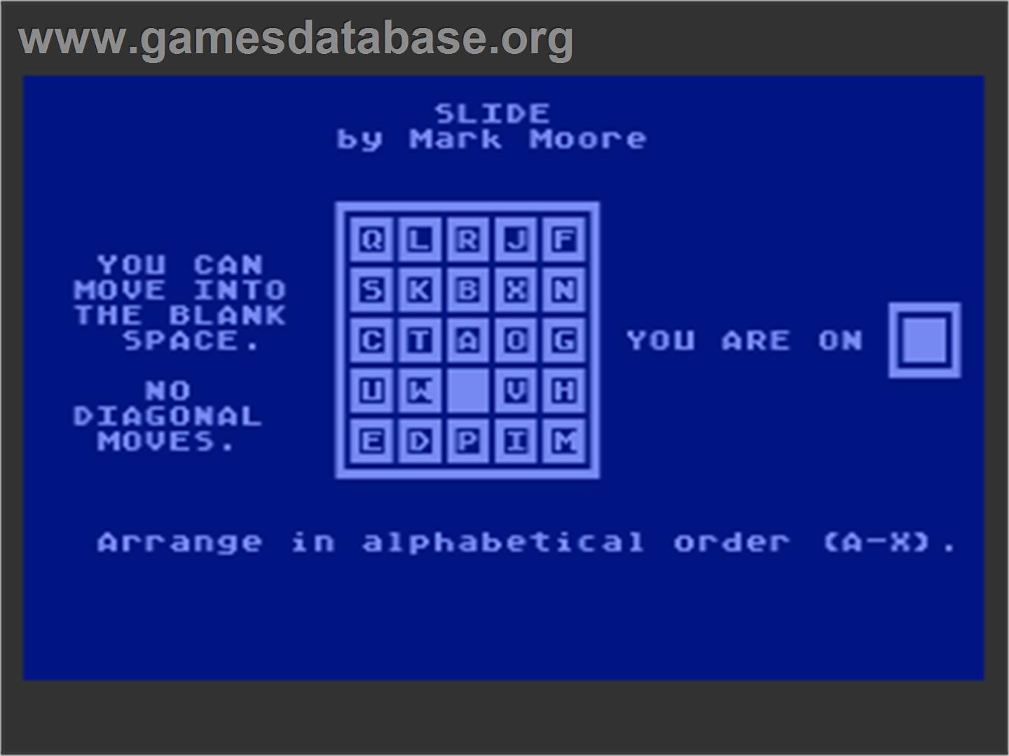 Slide - Atari 8-bit - Artwork - In Game