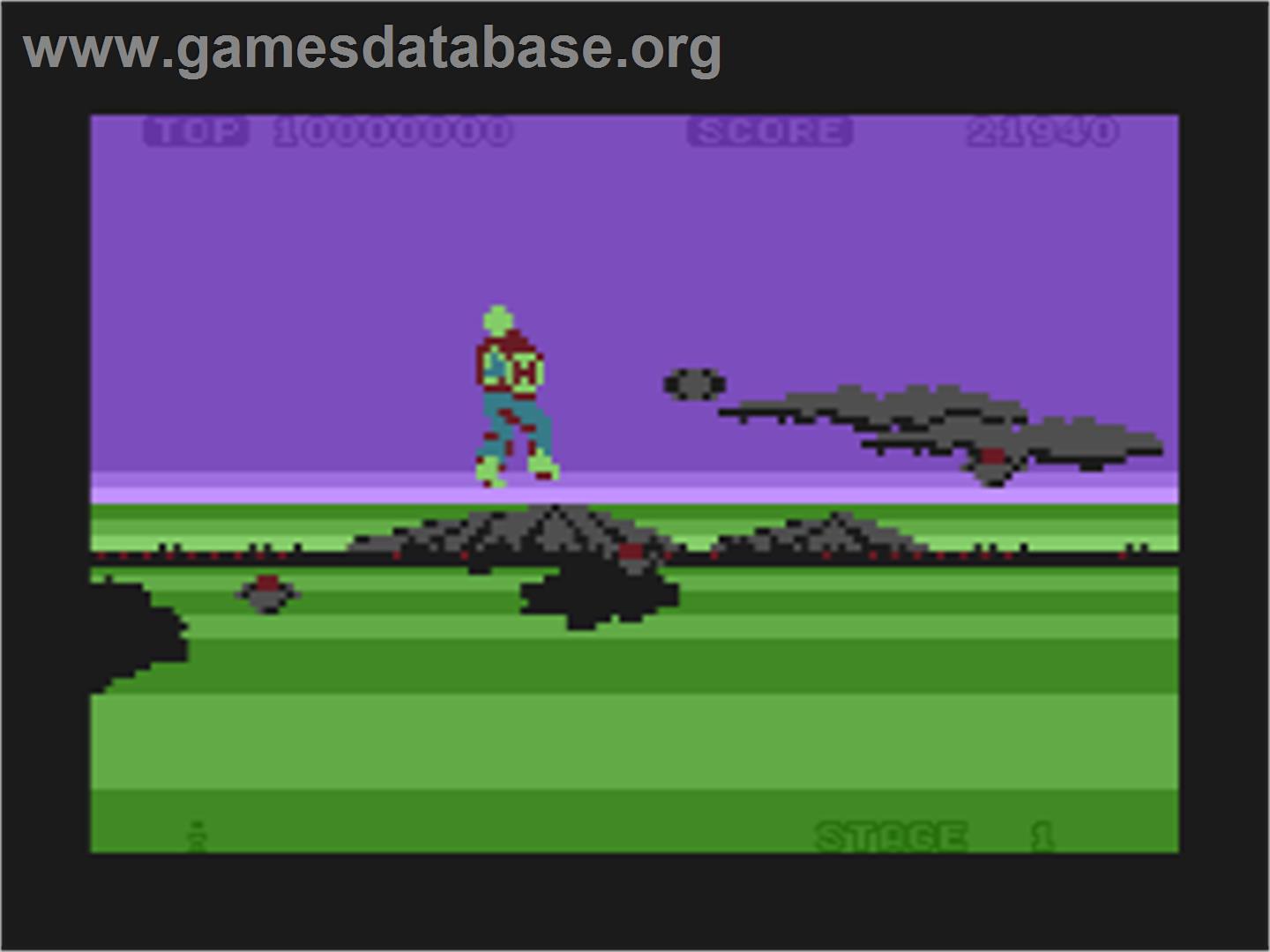 Space Harrier - Atari 8-bit - Artwork - In Game