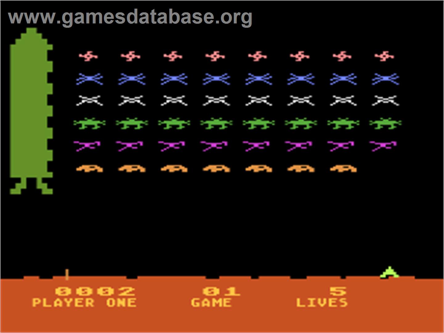 Space Invaders - Atari 8-bit - Artwork - In Game