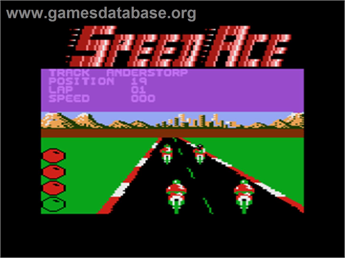 Speed Ace - Atari 8-bit - Artwork - In Game