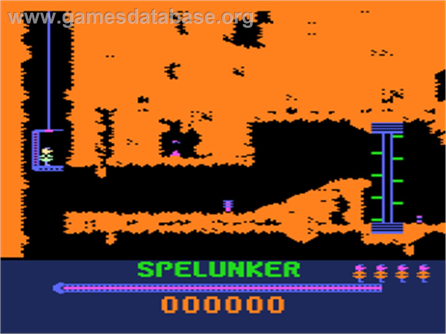 Spelunker - Atari 8-bit - Artwork - In Game