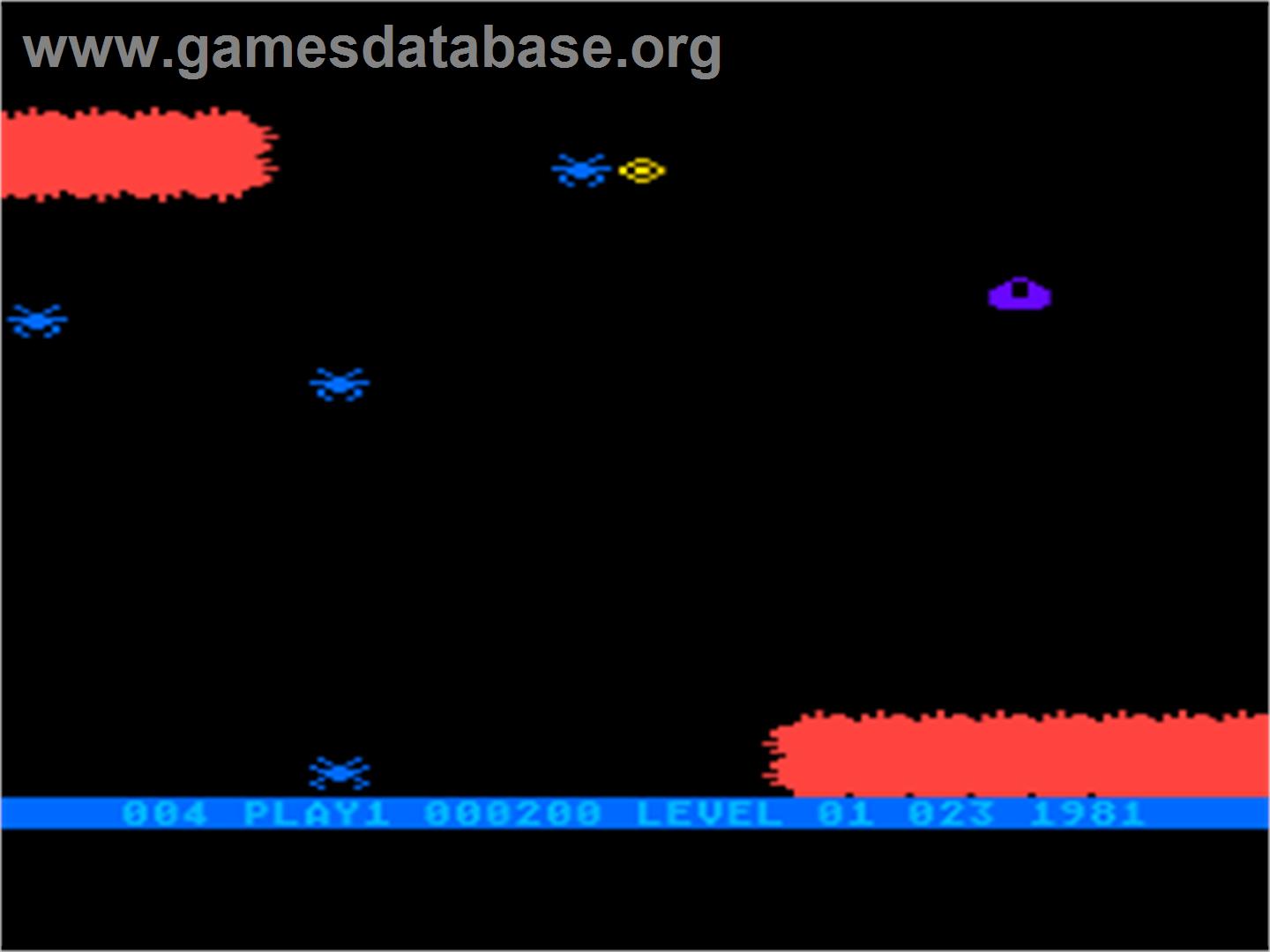 Spider Invasion - Atari 8-bit - Artwork - In Game