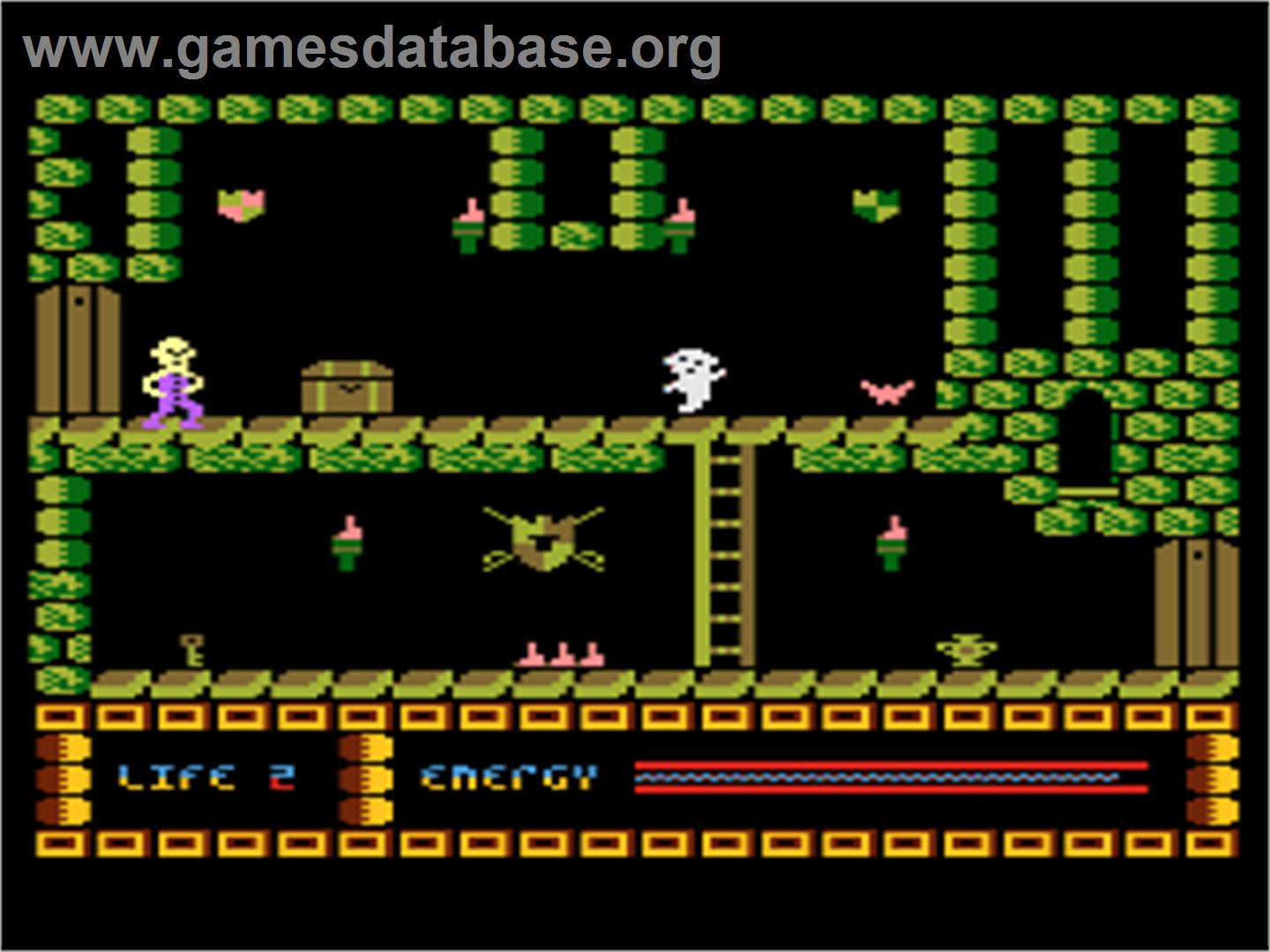 Spooky Castle - Atari 8-bit - Artwork - In Game