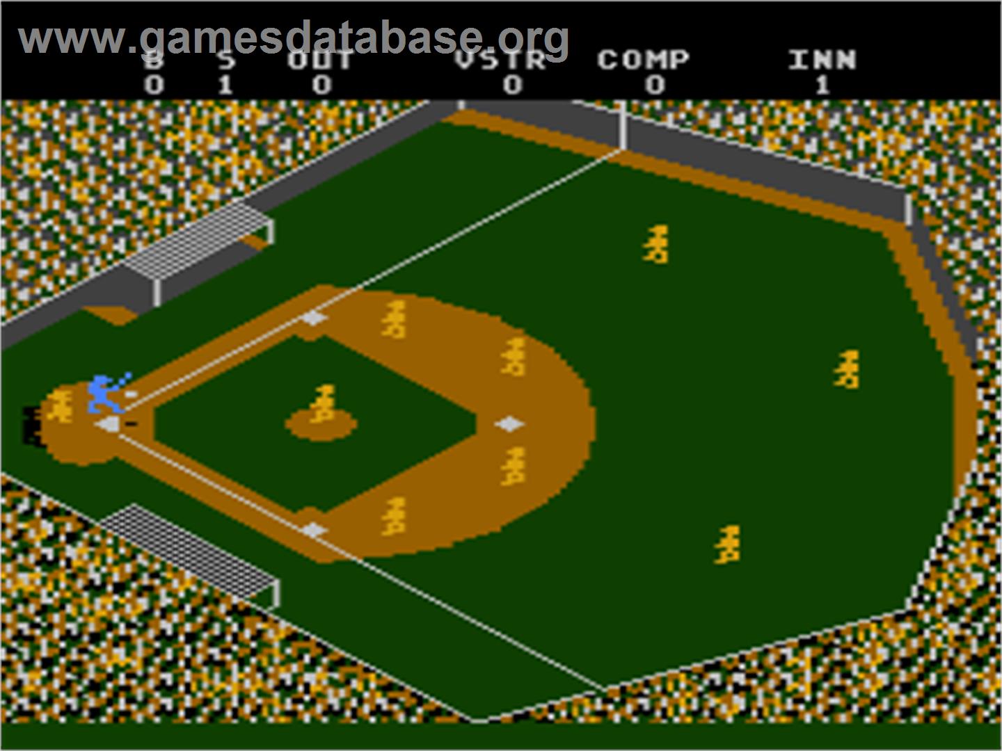 Star League Baseball - Atari 8-bit - Artwork - In Game