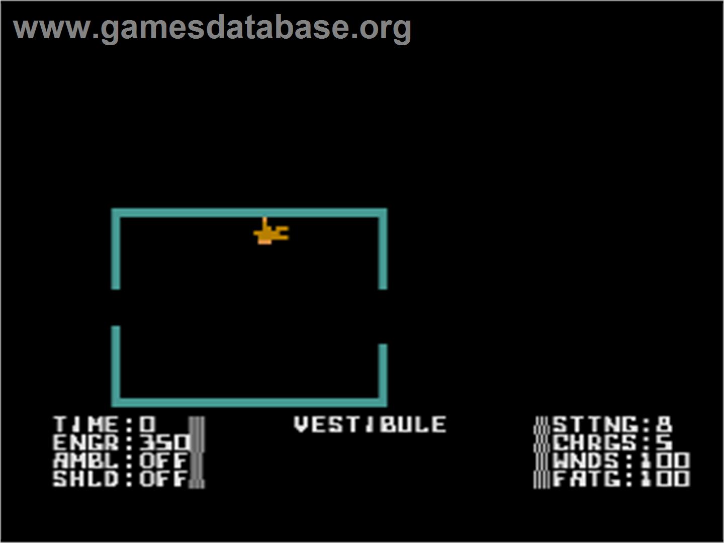 Star Quest: Rescue at Rigel - Atari 8-bit - Artwork - In Game