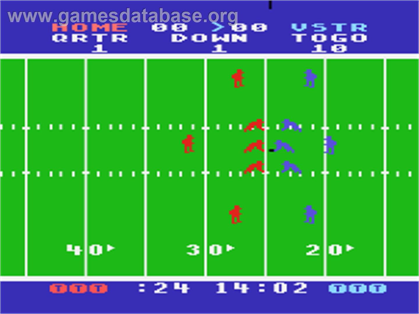 Starbowl Football - Atari 8-bit - Artwork - In Game