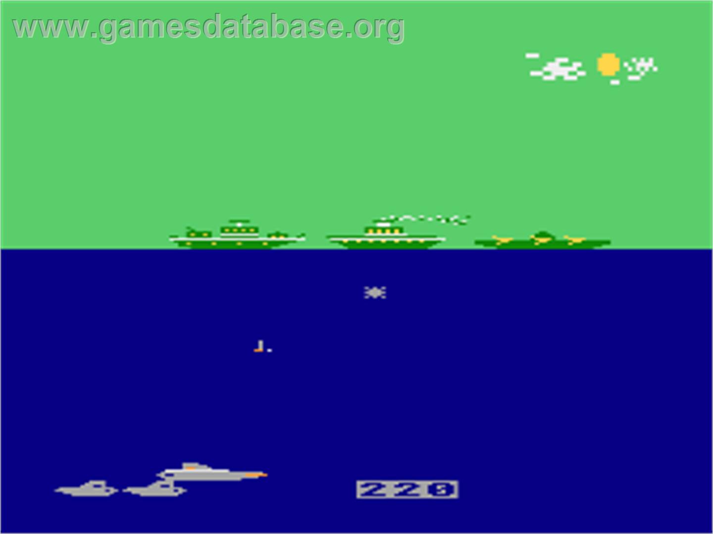 Sub Attack - Atari 8-bit - Artwork - In Game