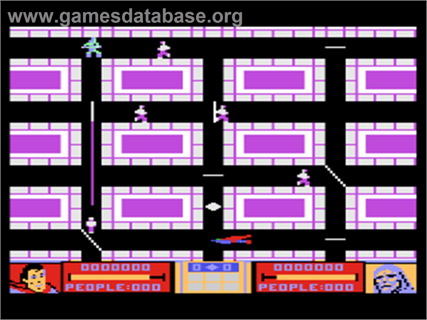 Superman - The Game - Atari 8-bit - Artwork - In Game