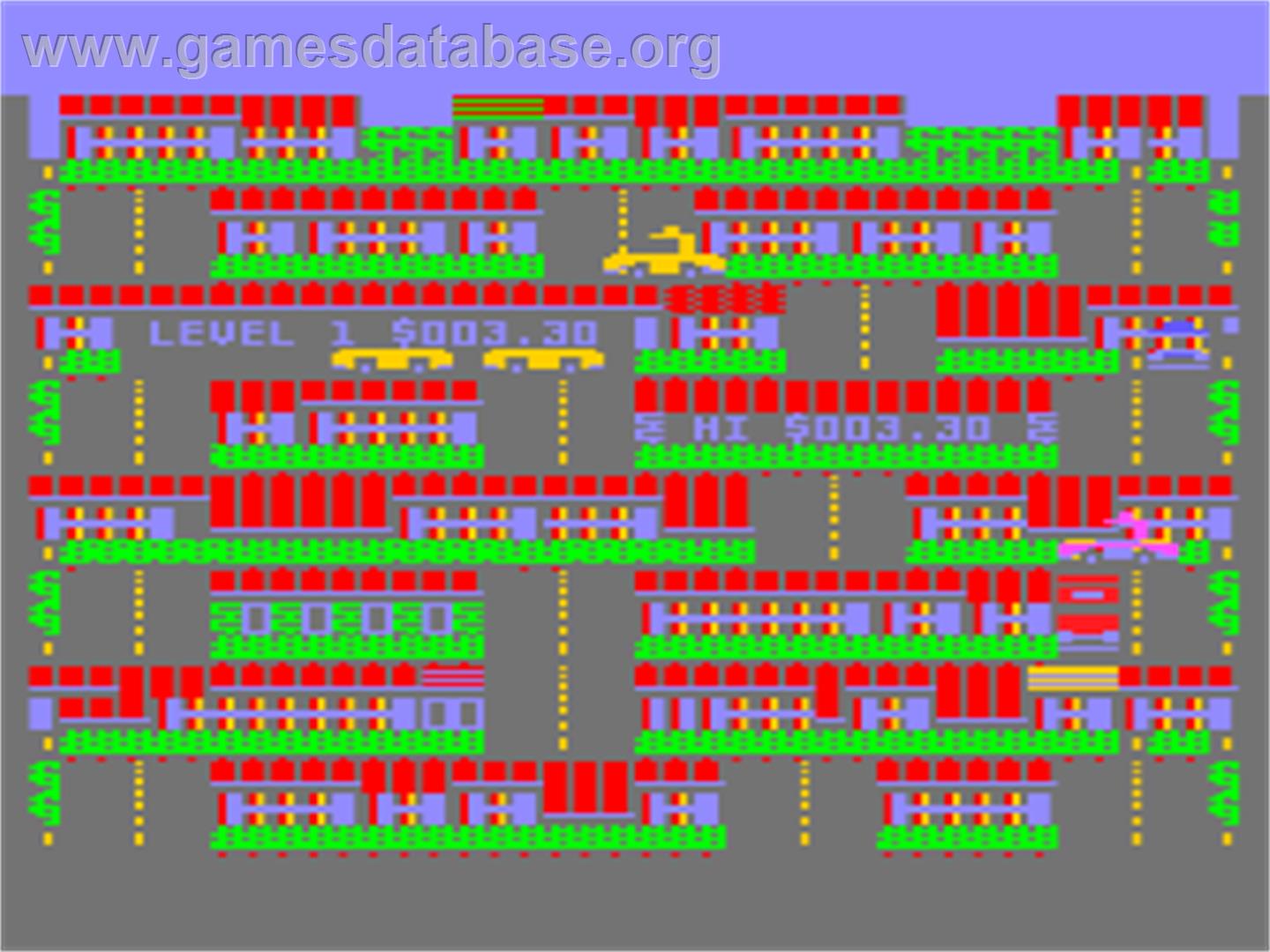 Taxicab Hill - Atari 8-bit - Artwork - In Game