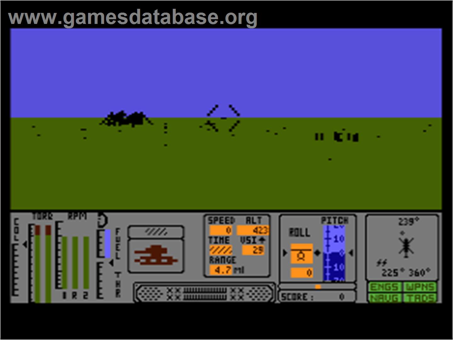 Tomahawk - Atari 8-bit - Artwork - In Game
