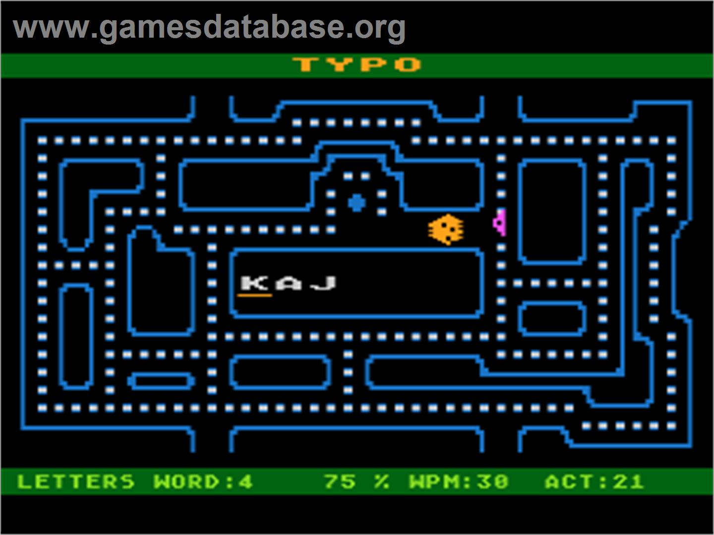 Typo - Atari 8-bit - Artwork - In Game