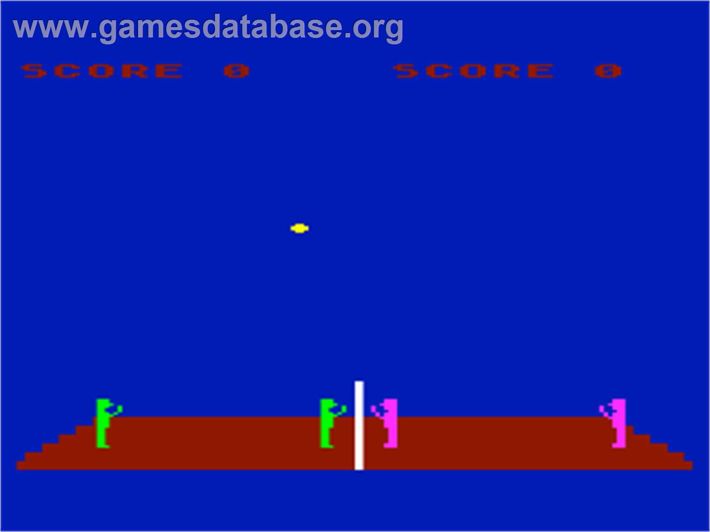 Volleyball - Atari 8-bit - Artwork - In Game