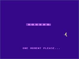 Title screen of Acrobat on the Atari 8-bit.