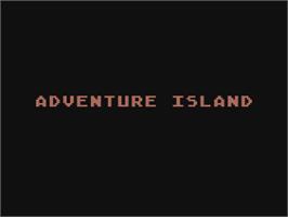 Title screen of Adventure Island on the Atari 8-bit.