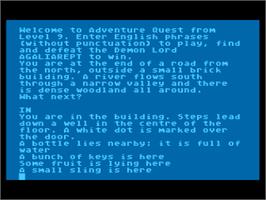 Title screen of Adventure Quest on the Atari 8-bit.