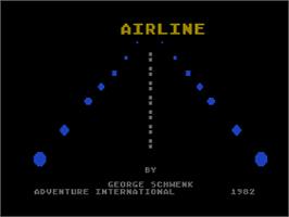 Title screen of Airline on the Atari 8-bit.