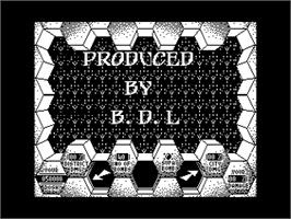 Title screen of Amaurote on the Atari 8-bit.