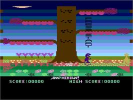 Title screen of Amphibian! on the Atari 8-bit.