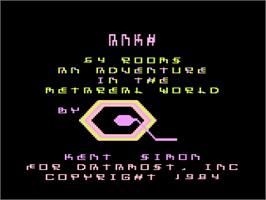 Title screen of Ankh on the Atari 8-bit.