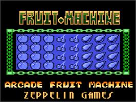 Title screen of Arcade Fruit Machine on the Atari 8-bit.