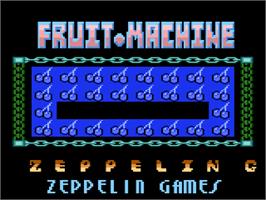 Title screen of Arcade Fruit Machine on the Atari 8-bit.