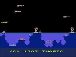 Title screen of Atlantis on the Atari 8-bit.