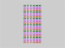 Title screen of Attank! on the Atari 8-bit.