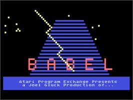 Title screen of Babel on the Atari 8-bit.