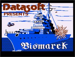 Title screen of Bismarck on the Atari 8-bit.