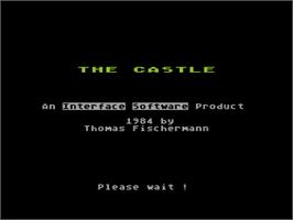Title screen of Castle on the Atari 8-bit.