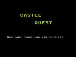 Title screen of Castle Quest on the Atari 8-bit.