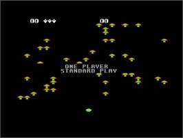 Title screen of Centipede on the Atari 8-bit.