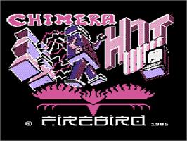 Title screen of Chimera on the Atari 8-bit.