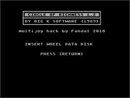 Title screen of Circle Of Richness on the Atari 8-bit.