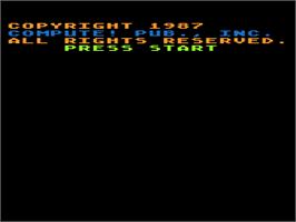 Title screen of Climber 5 on the Atari 8-bit.
