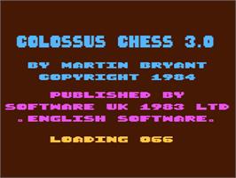 Title screen of Colossus 4 Chess on the Atari 8-bit.