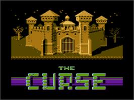 Title screen of Curse, The on the Atari 8-bit.