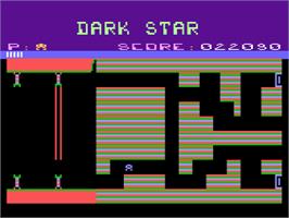 Title screen of Dark Star on the Atari 8-bit.