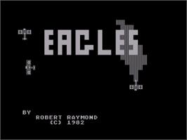 Title screen of Eagles on the Atari 8-bit.