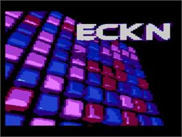 Title screen of Eckn on the Atari 8-bit.