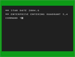 Title screen of Enterprise on the Atari 8-bit.