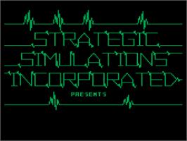 Title screen of Epidemic! on the Atari 8-bit.