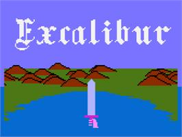 Title screen of Excalibur on the Atari 8-bit.